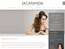 Tablet Screenshot of jacarandasalon.com